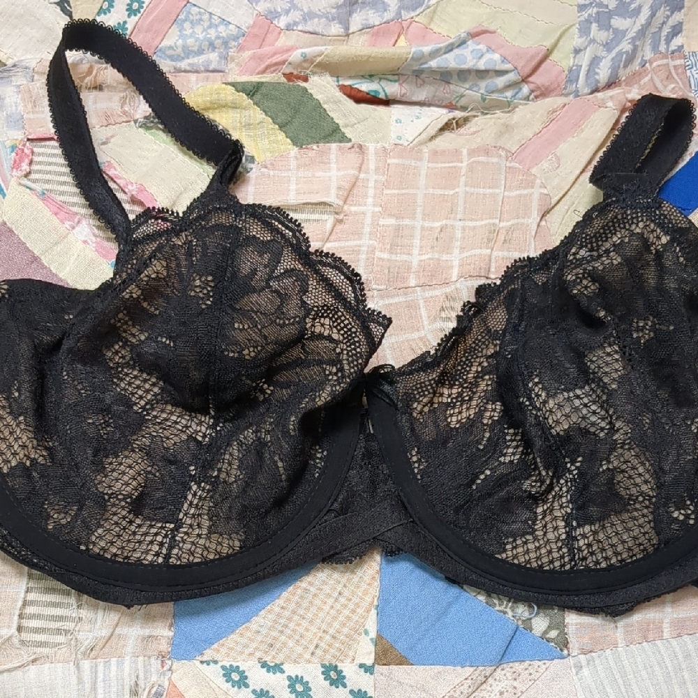 Wacoal "Fire & Lace" Underwire Full Cup Bra - Picture 3 of 6